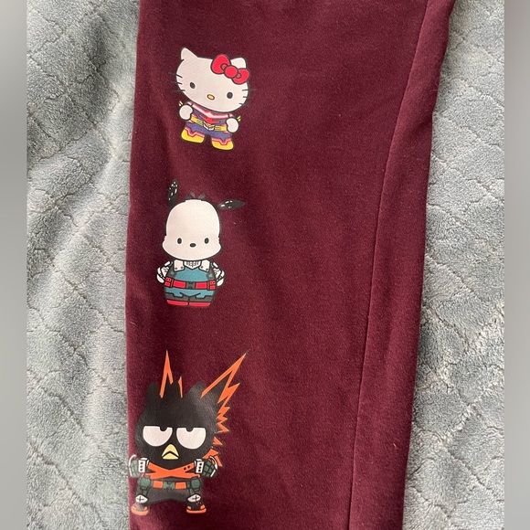 Hello Kitty Maroon Joggers - Picture 2 of 6